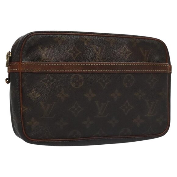 LOUIS VUITTON Monogram Compiegne 23 Clutch Bag - Picture 1 of 16